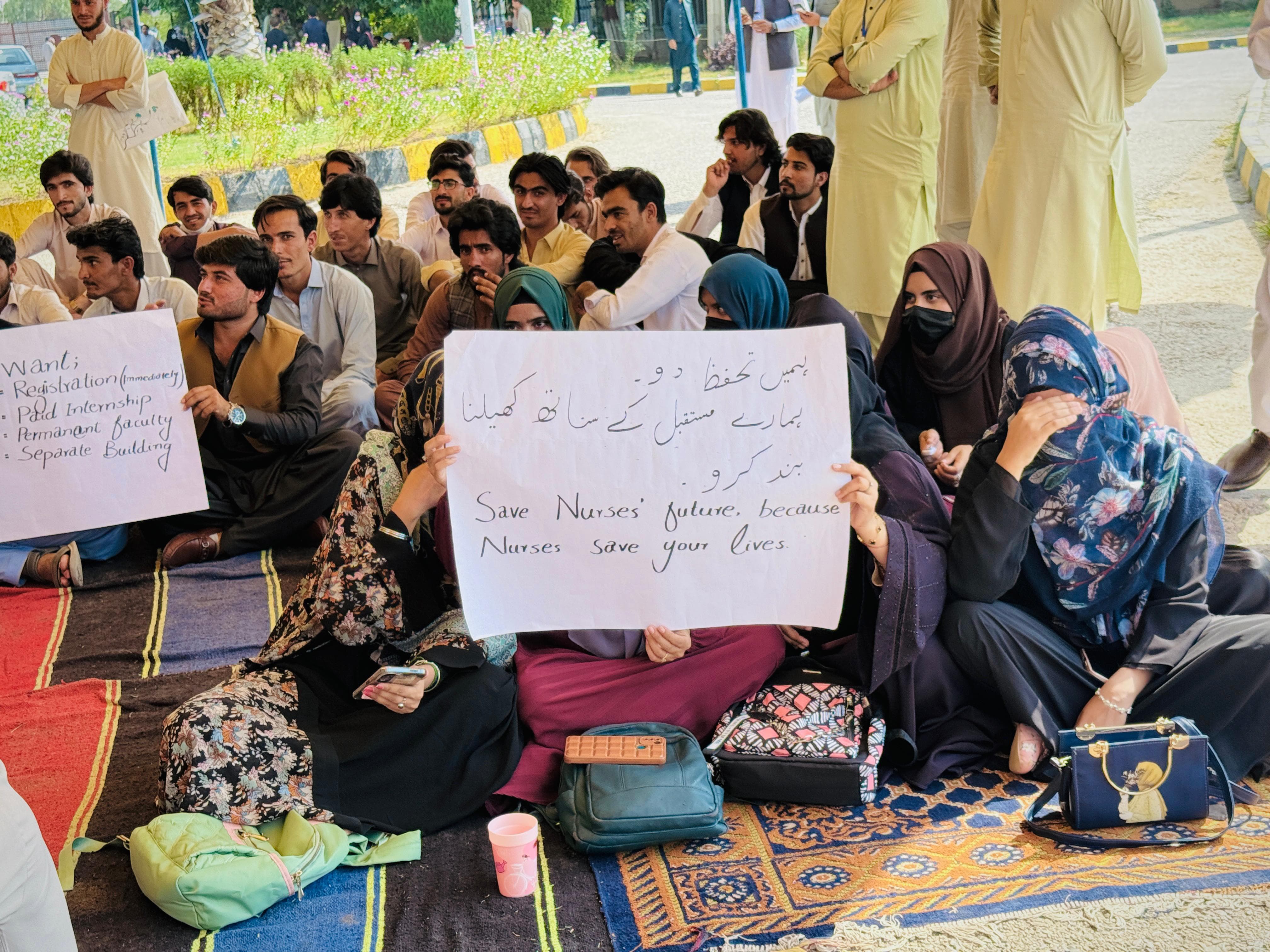 sit-in-at-kust-enters-sixth-day-as-nursing-students-protest-delay-in-pnmc-registration