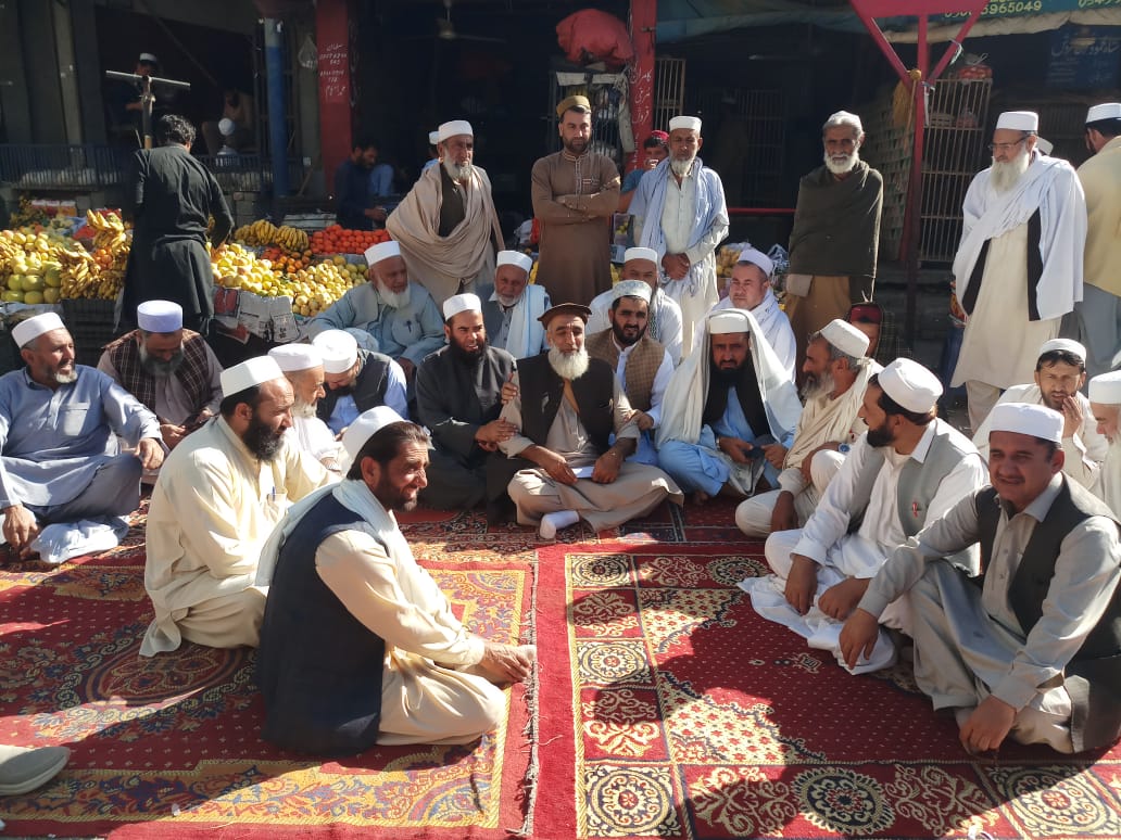 khyber-leaders-stage-sit-in-against-jamrud-toll-plaza-renew-call-to-reopen-torkham-for-trade-and-travel