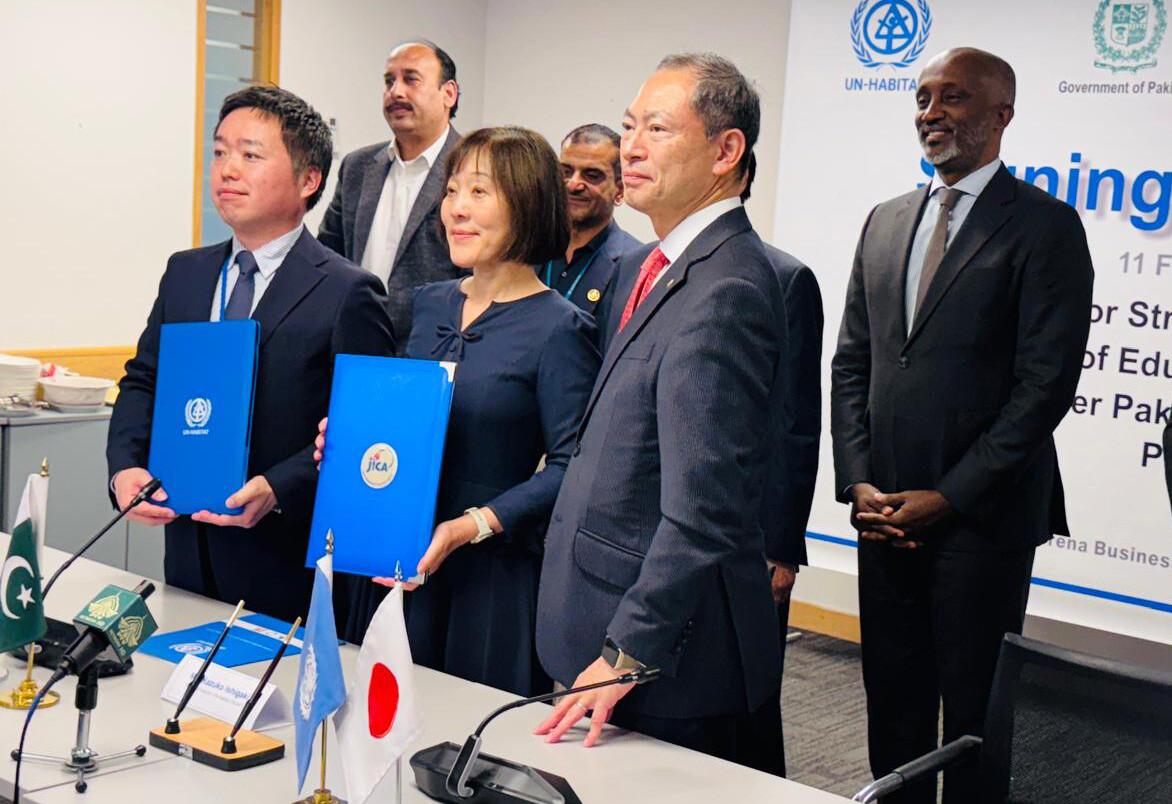 japan-un-habitat-sign-agreement-to-restore-disaster-hit-schools-in-kp
