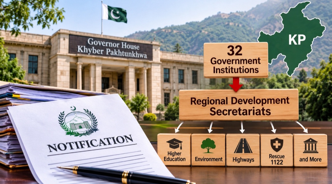 major-administrative-reshuffle-in-kp-as-32-institutions-come-under-regional-secretariats