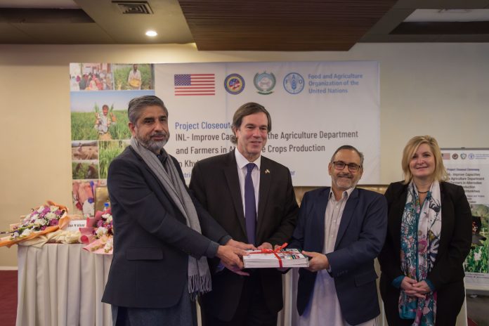 US, FAO and KP government celebrated close out ceremony of agricultural project.