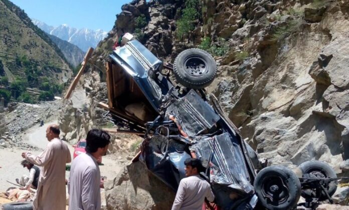 Tragic Accident in Chitral-8 killed 13 injured