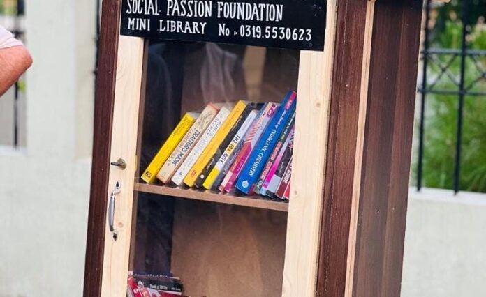 NGO in Bajaur Establishes Mini Street Library to Promote Literacy