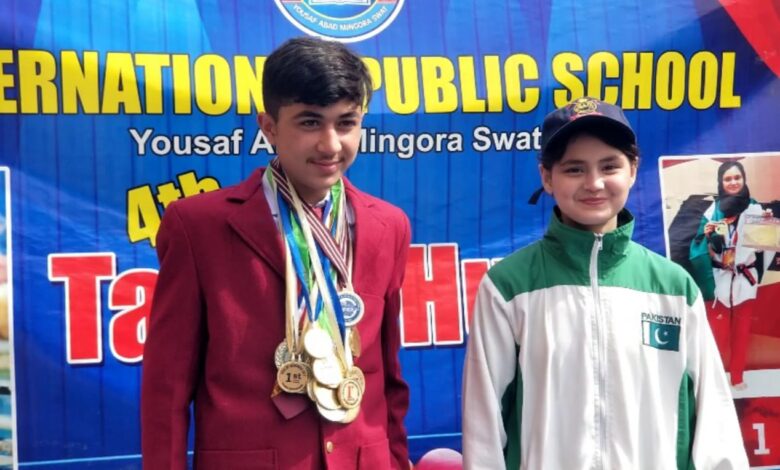 Taekwondo Prodigy Ayesha Ayaz Champions Education for Young Cyclist Abuzar